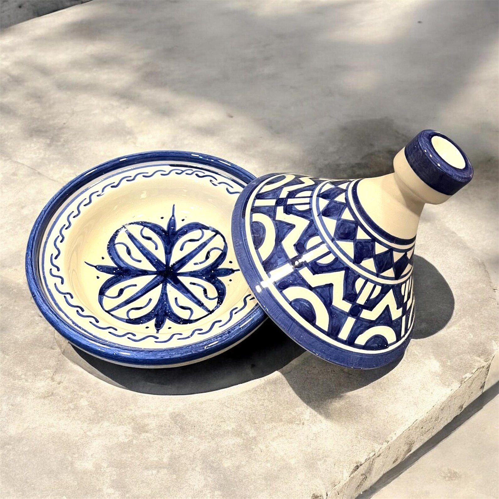 Berber Handmade Ceramic Mini Colorful Artisan Tagine 12cm