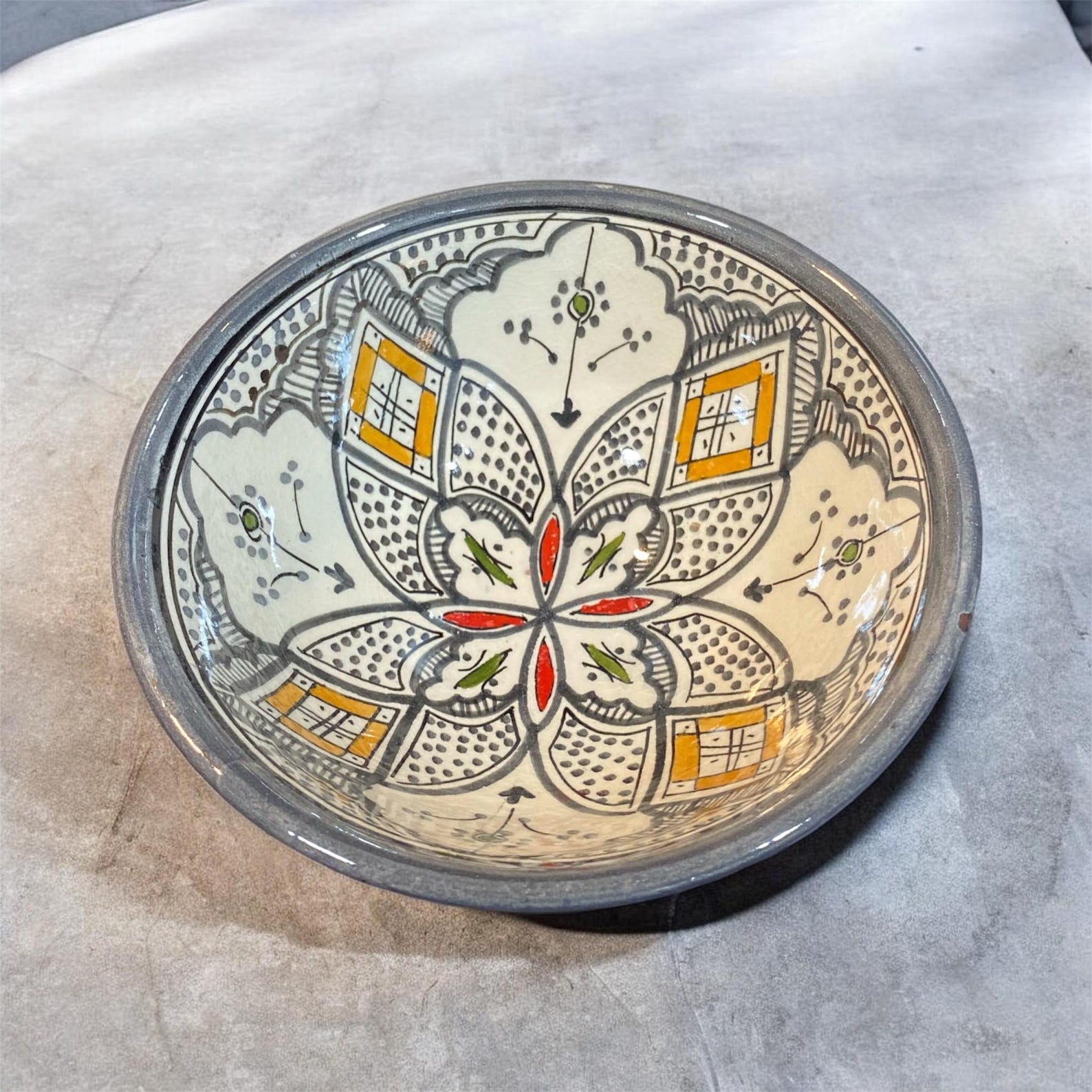 Amazigh Ceramic Set Handmade Colorful Pottery Bowls Bowl