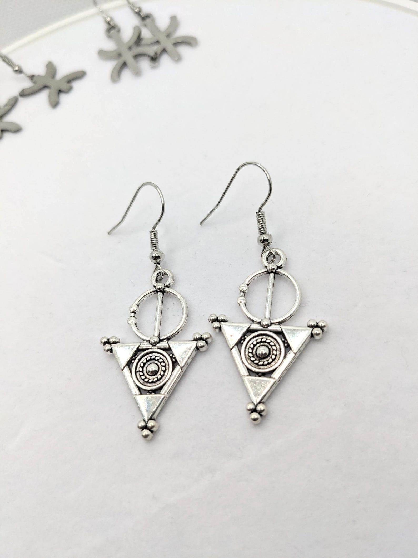 Amazigh Boucles d oreilles femme berbère Tizerzit Earrings