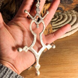 Amazigh Tuareg Symbolic Metal Necklace for Everyday Jewelry Styling