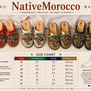 Berber Authentic Adouko Babouche Handmade Leather Babouche Shoes