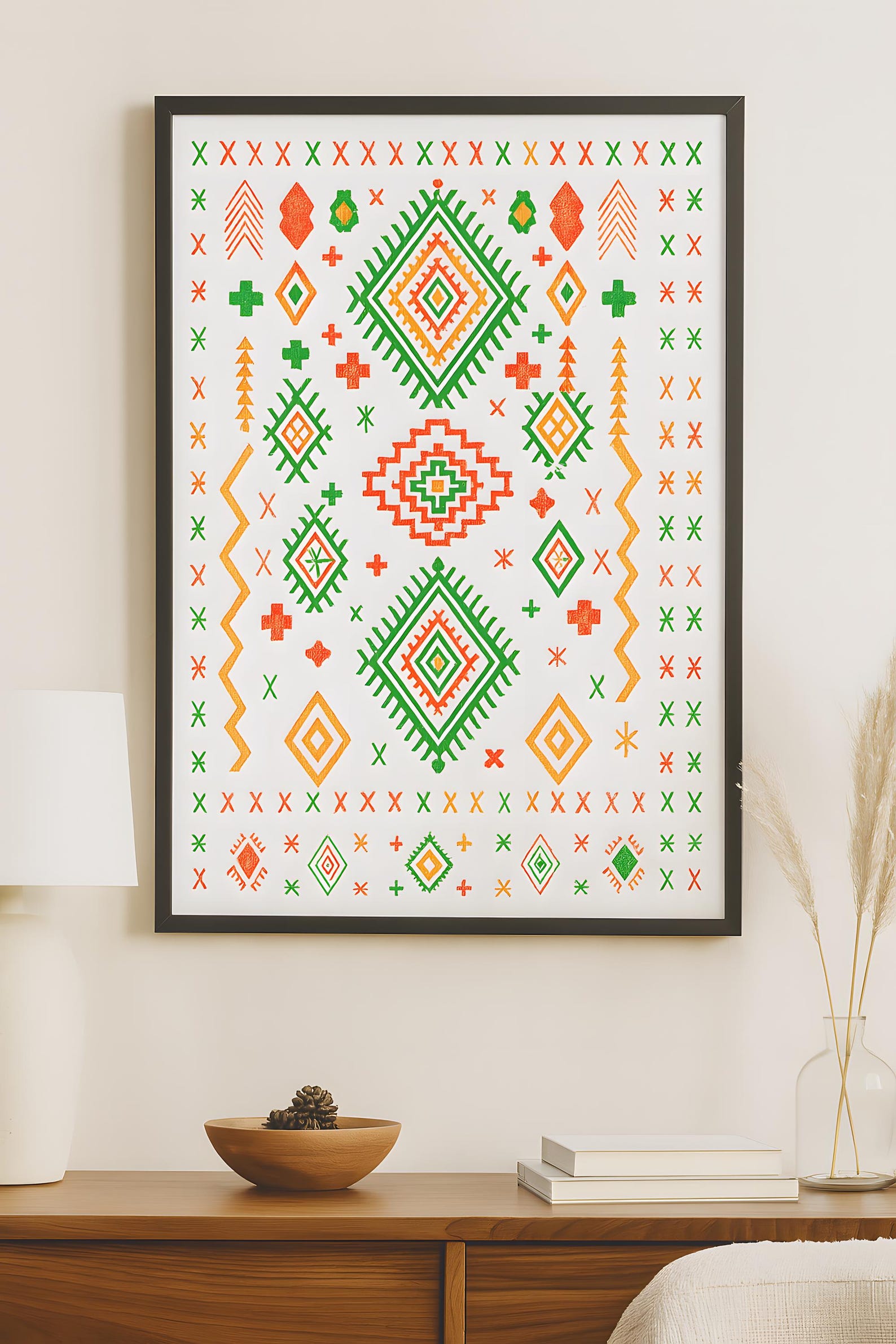 Amazigh Yaz Freedom Symbol High-Resolution Printable Digital Wall Art