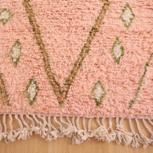 Custom Amazigh Berber Wool Living Room Handmade Bohemian Rug
