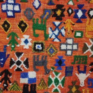 Berber Colorful Authentic Wool Area Taznakhet Boho Rug