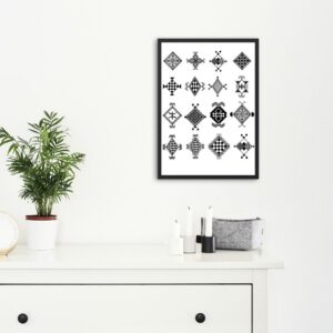 Berber Amazigh Kabyle Tattoo and Henna Pattern Digital Download