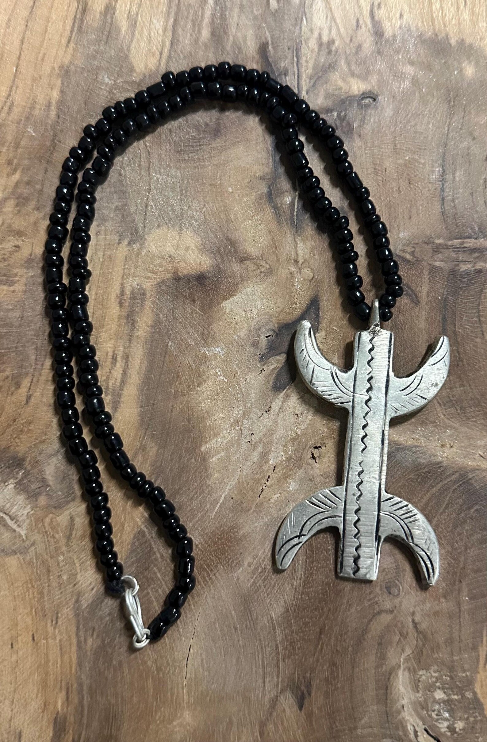 Berber Yaz Symbol Handmade Metal Stone Kette Necklace