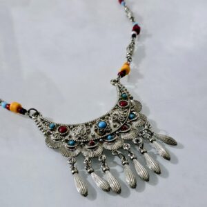 Berber Vintage Handmade Tribal Metal Boho Necklace Jewelry