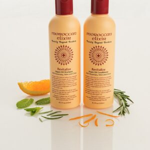 Amazigh REVITALIZE Argan Oil Shampoo & Conditioner - Orange