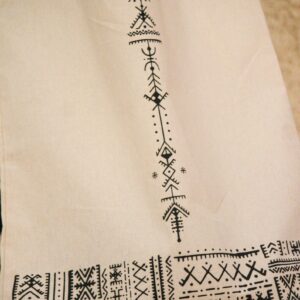 Amazigh Black Bag - White Cotton Distinctive Style