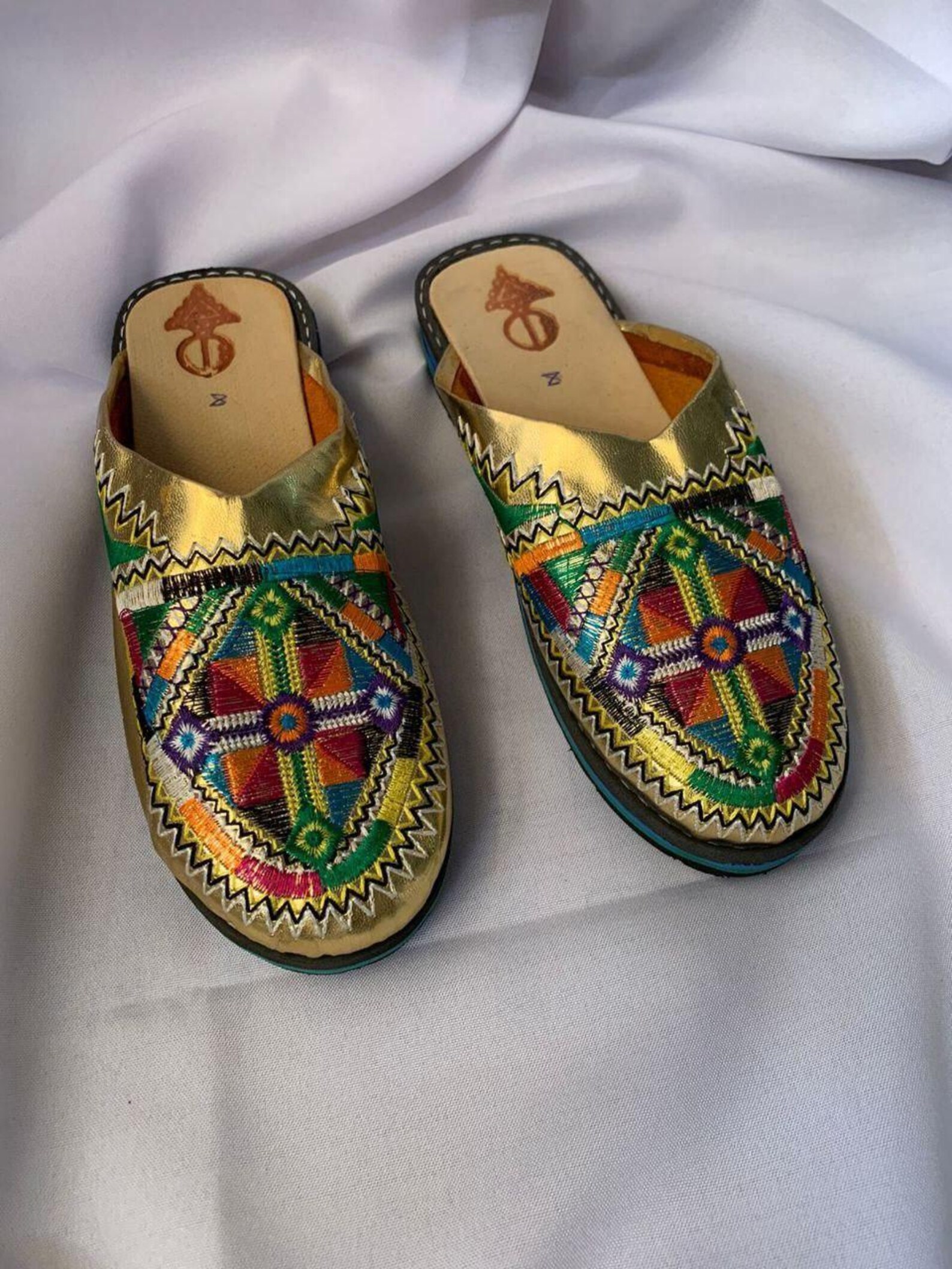 Berber Authentic Adouko Babouche Handmade Leather Babouche Shoes