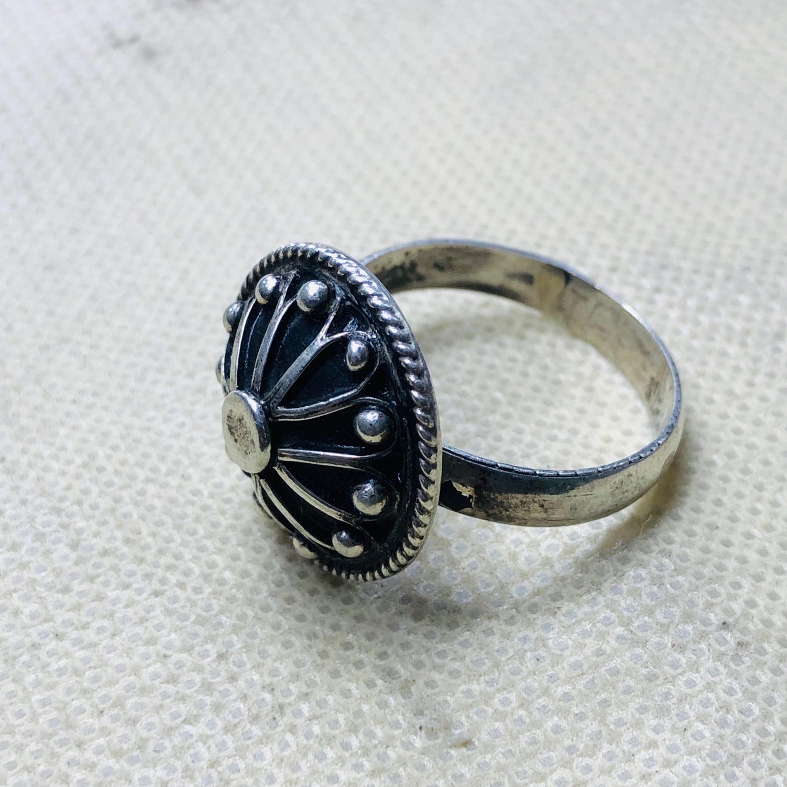 Amazigh Jewelry Traditionnels Marocains Ring Berbère Silver Handmade