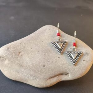 Amazigh Earrings pendantes inspiration kabyle with perles Handmade