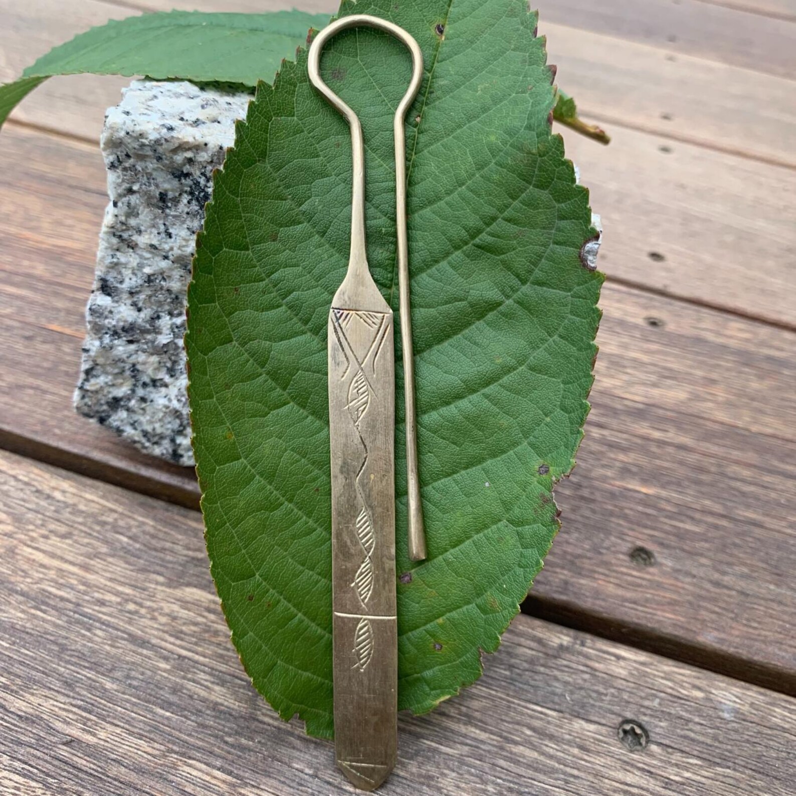 Berber Handmade Brass Tuareg Cross Engraved Metal Bookmark