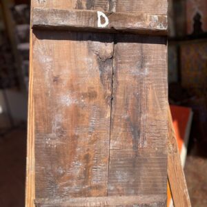 Antique Amazigh Berber Carved Wood Door Panel Wall Art