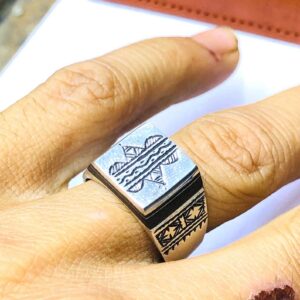 Handmade Amazigh Berber Tuareg Solid Silver Tribal Engraved Ring