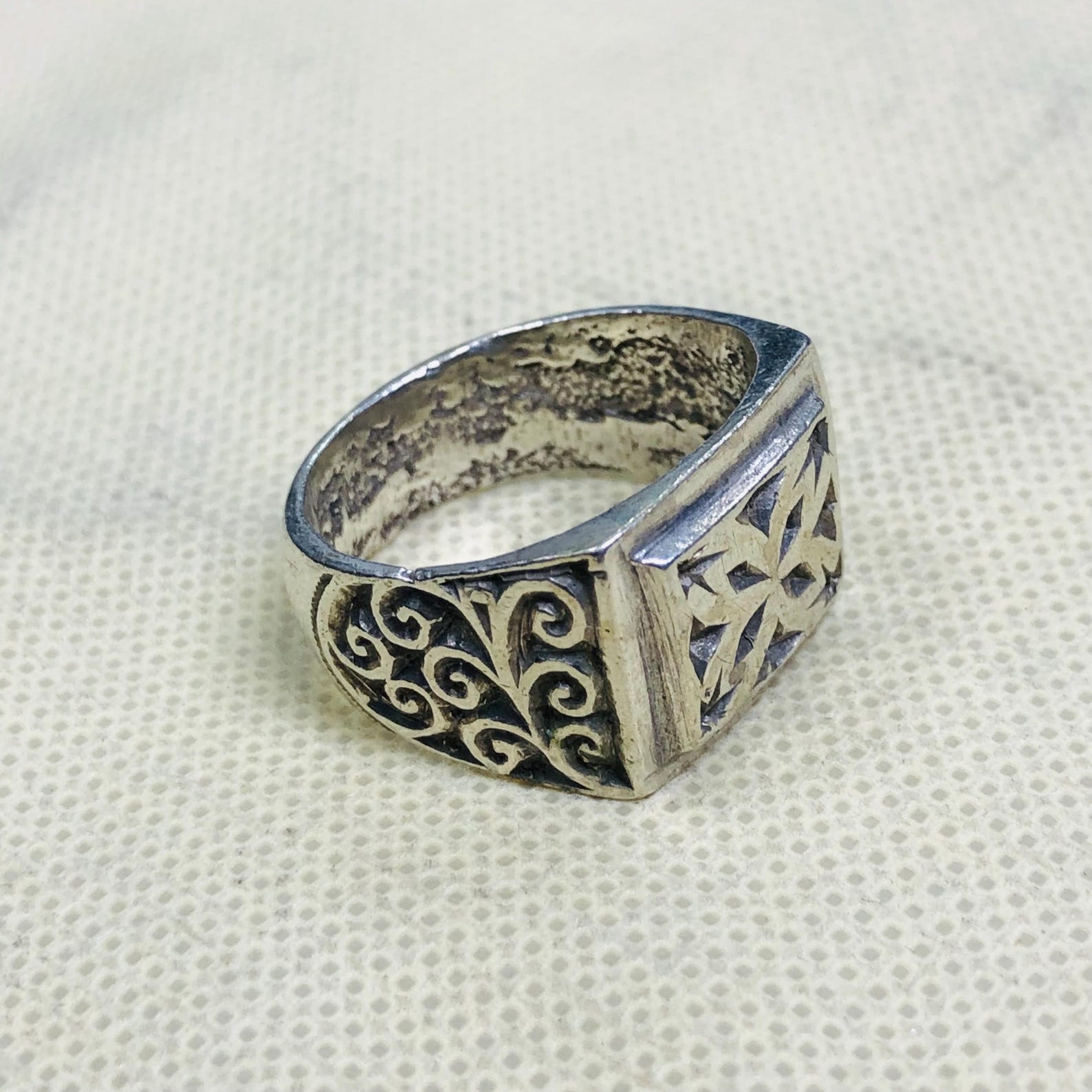 Amazigh Jewelry Traditionnels Marocains Ring Berbère Silver Handmade