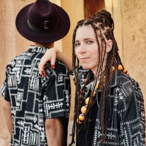 Berber Unisex Handmade Cotton Symbol Print Hand Shirt