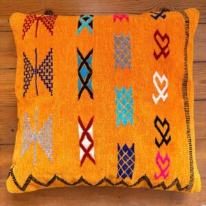 Berber Velvet Handmade Cushion Embroidered Velour Pillow Cover