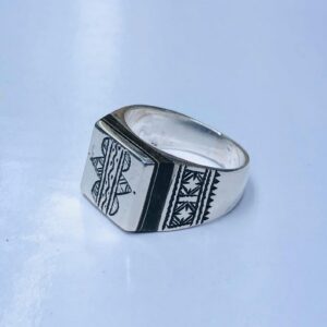 Handmade Amazigh Berber Tuareg Solid Silver Tribal Engraved Ring