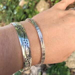 Amazigh Bracelet plaqué argent 999 homme et femme