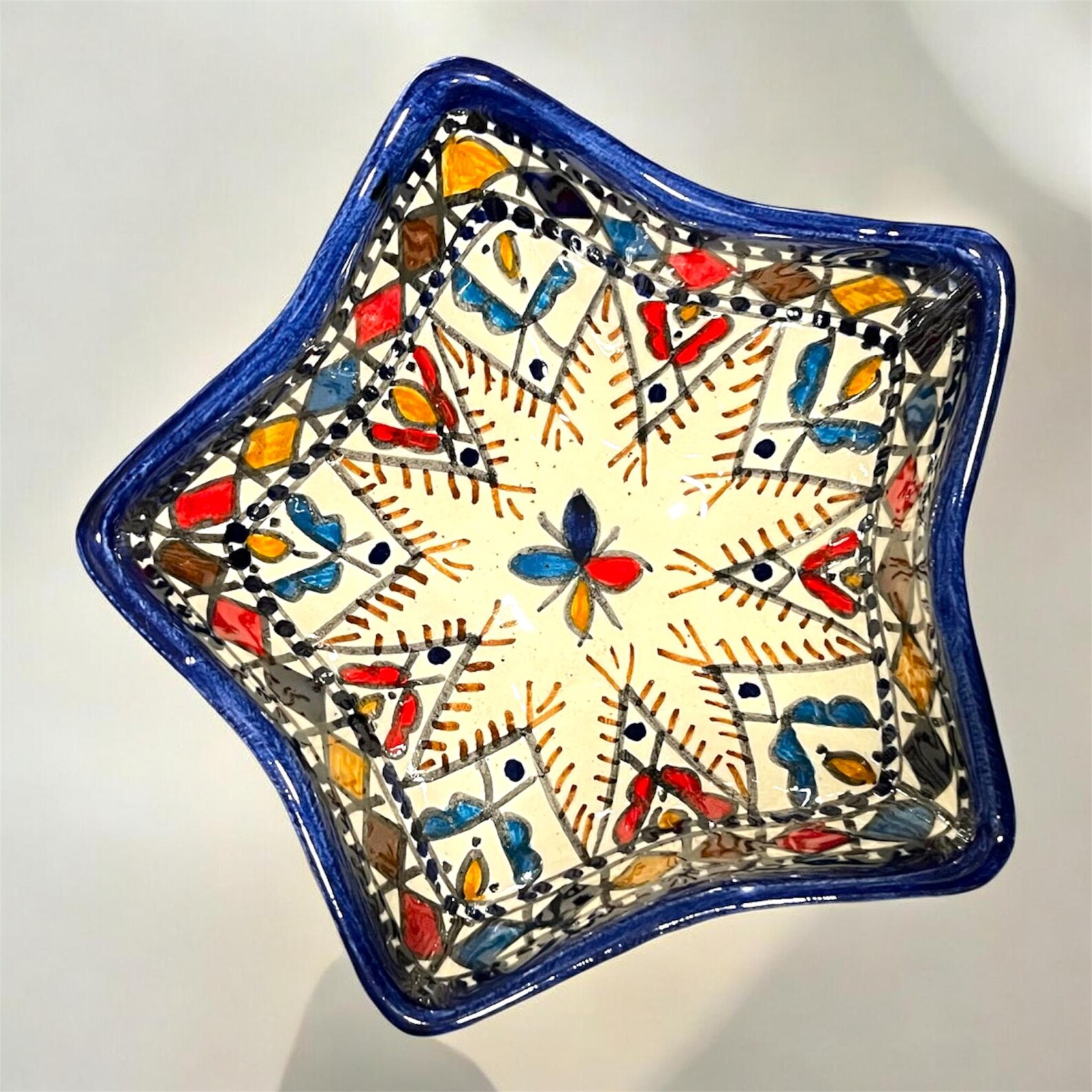 Berber Set Handmade Star Ceramic Bowls Serving Bowl