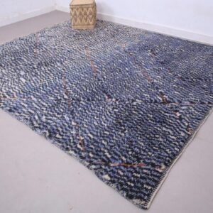 Berber Vintage Blue Rug 8.4 x 10 ft