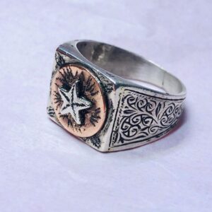 Handmade Berber Tuareg Engraved 925 Sterling Silver Adjustable Ring