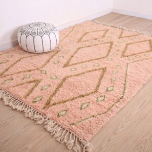 Custom Amazigh Berber Wool Living Room Handmade Bohemian Rug