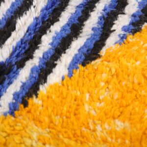 Berber Custom Design Wool Geometric Living Room Rug