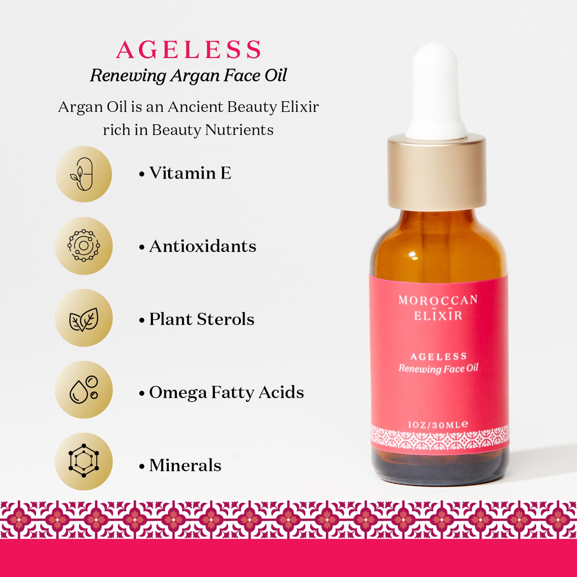 Berber AGELESS Renewing Argan Face Serum Eye Oil
