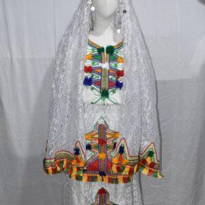 Berber ROBE Caftan CHELHA Clothing Headdress Silver Kaftan