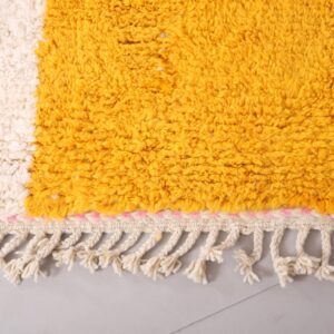 Custom Amazigh Berber Natural Wool Living Room Rug
