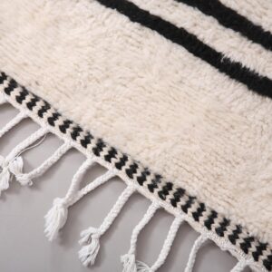 Berber Custom Wool Geometric Neutral Living Room Rug