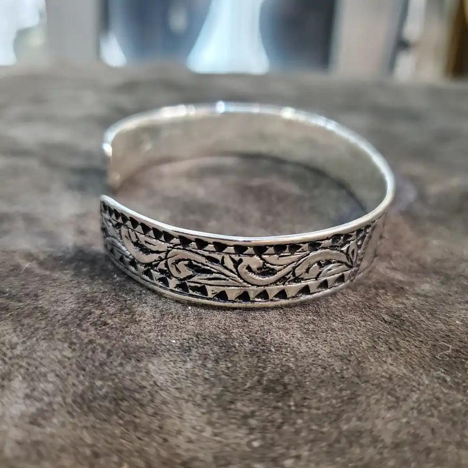 Berber Authentic Silver Sterling Bangle Handmade Tunisian Bracelet