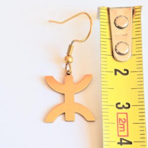 Amazigh YAZ Tifinagh Adaptation Stainless Steel Earrings Boucles
