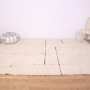 Custom Amazigh Berber Wool Living Room Geometric Handmade Rug
