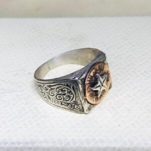 Handmade Berber Tuareg Engraved 925 Sterling Silver Adjustable Ring