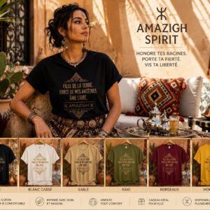 Berber Tee Tamazight Heritage T-Shirt Indigenous North Shirt