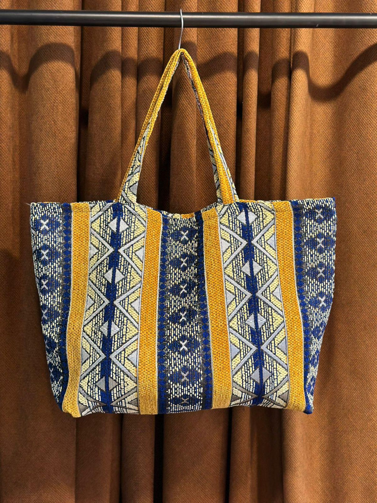 Berber Woven Tote Handmade Boho Shoulder Ethnic Bag
