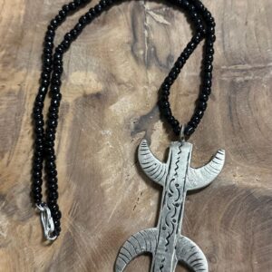 Berber Yaz Symbol Handmade Metal Stone Kette Necklace