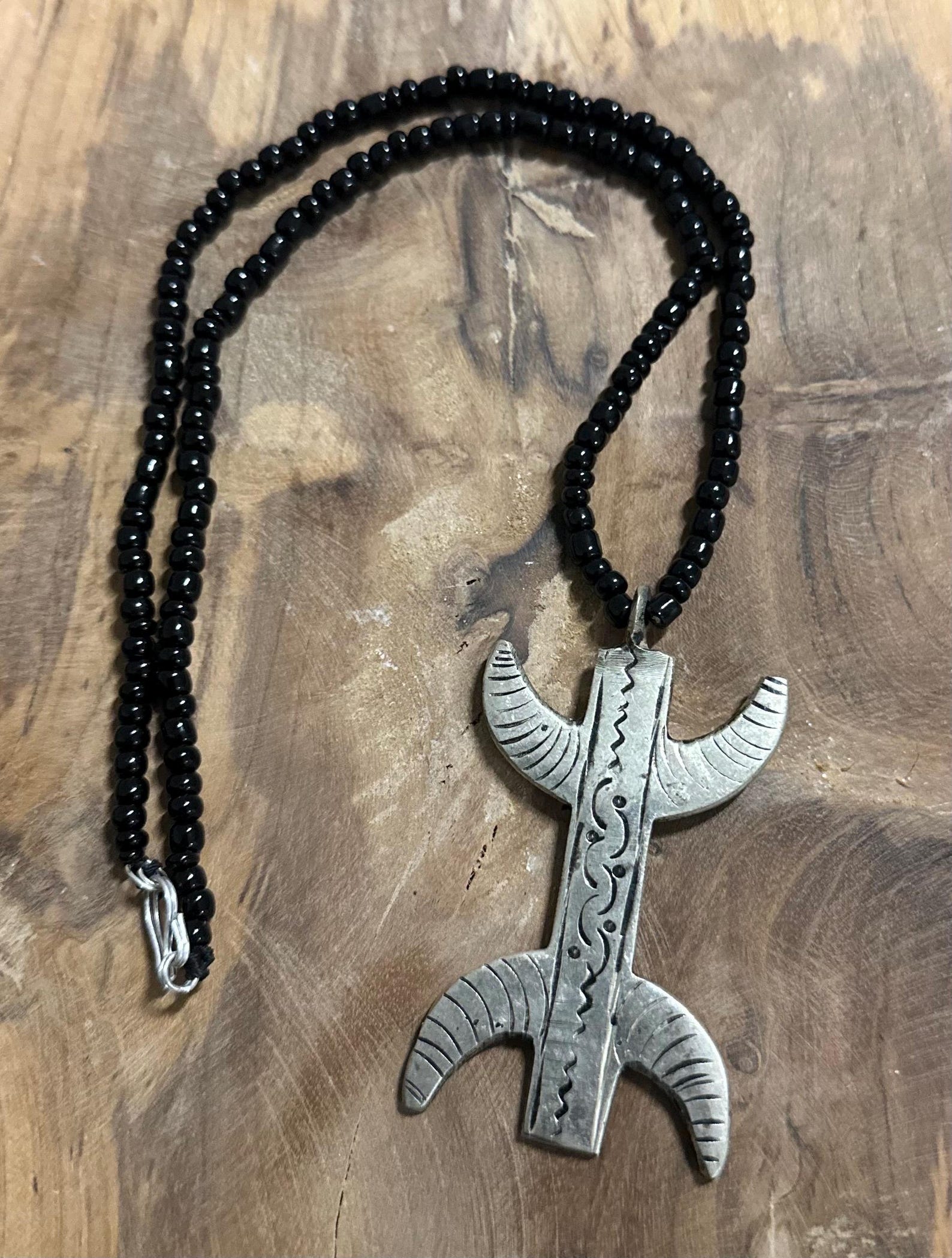 Berber Yaz Symbol Handmade Metal Stone Kette Necklace