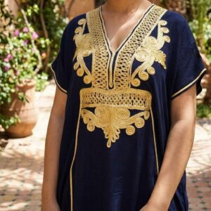 Berber Original Dress bleu gold caftan sea Kaftan