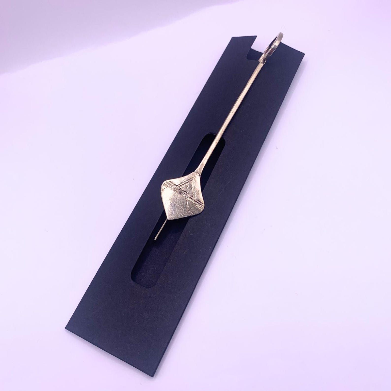 Berber Handmade Tuareg African Tribal Engraved Metal Bookmark