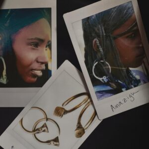 Berber Solid 18k Gold Tuareg Evil Hoops Earrings