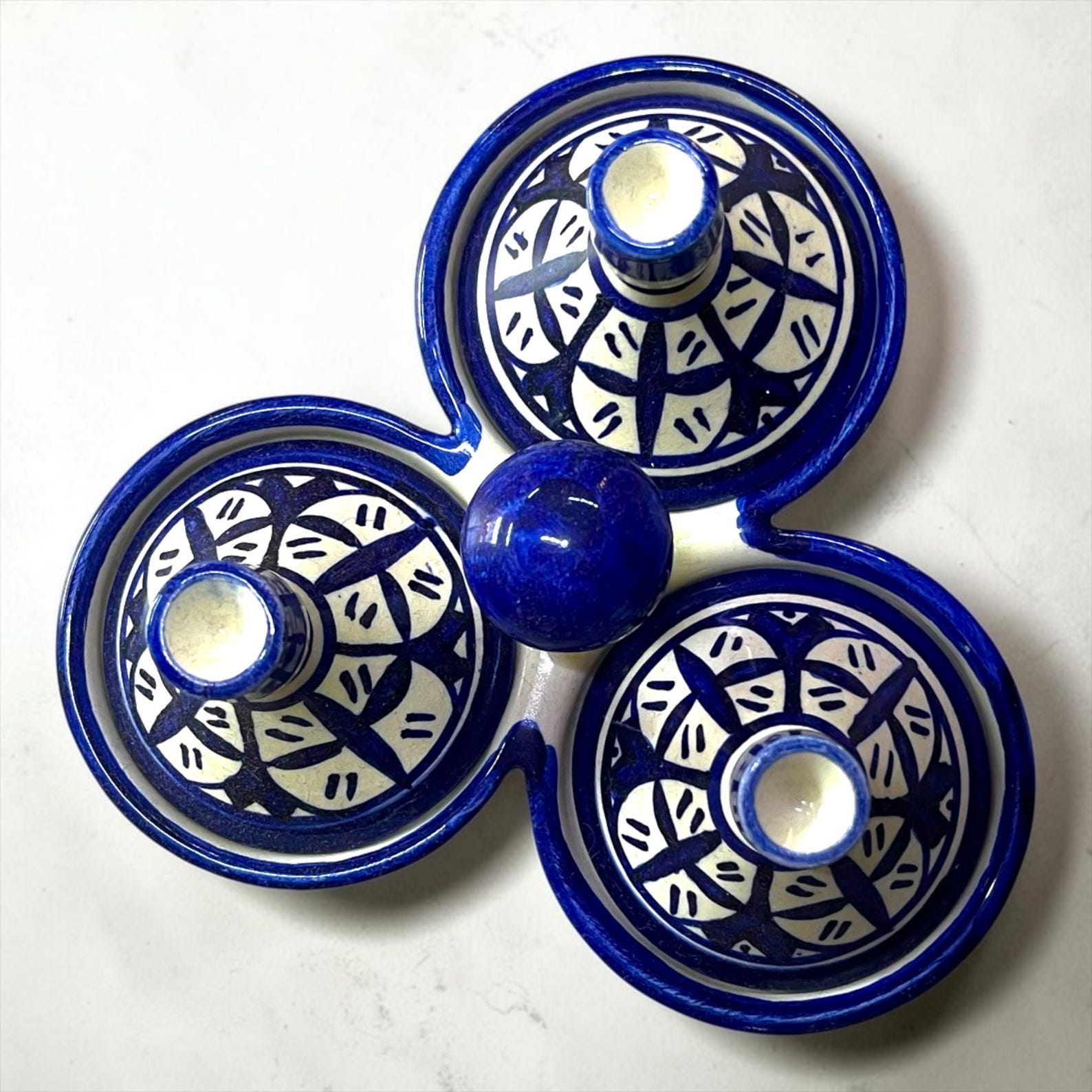 Amazigh Handmade Ceramic Spice Holder Set of 3 Tagine