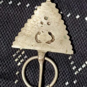 Amazigh Triangular Black Silver Tribal fibula for Everyday Personal Jewelry Styling