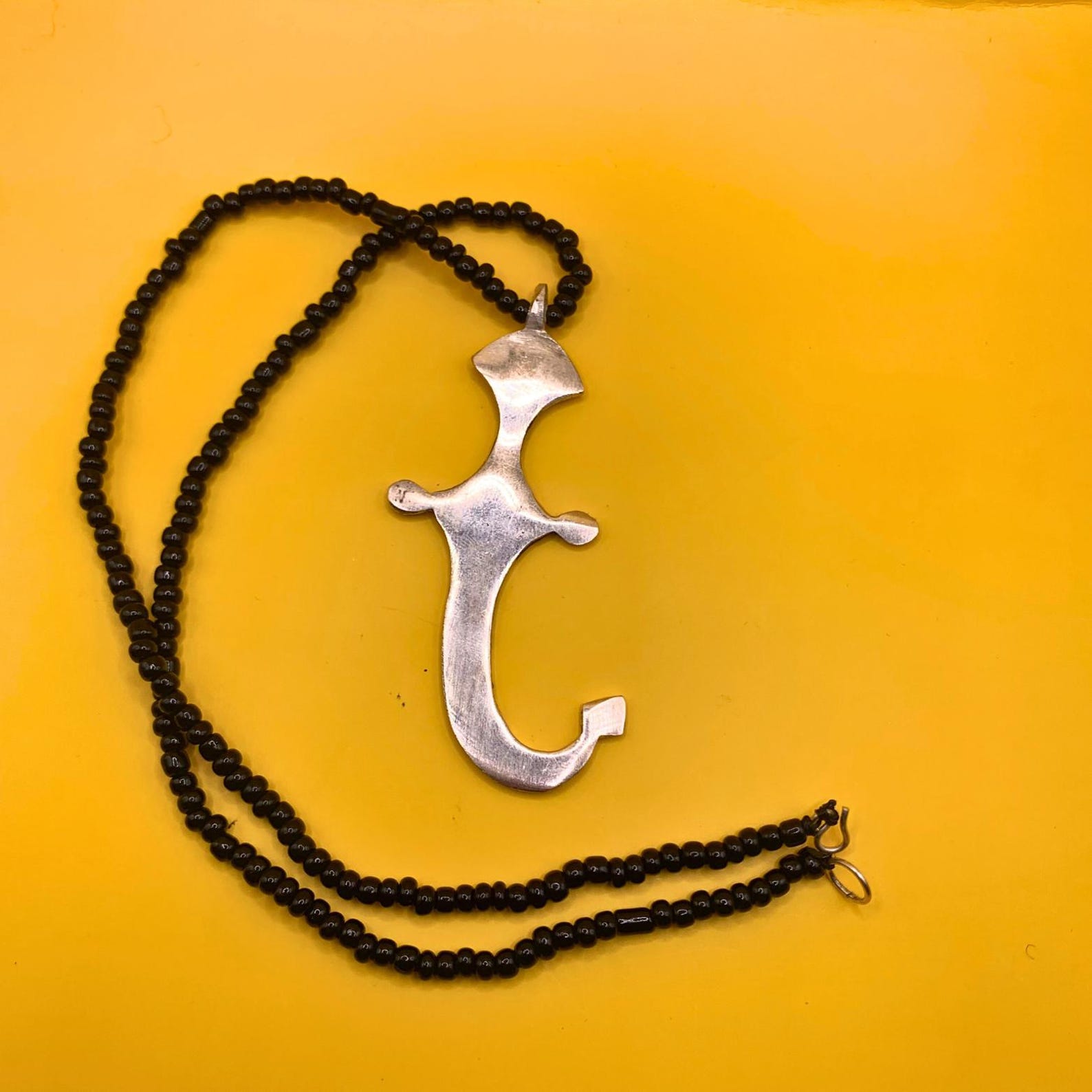 Handmade Berber Tuareg Dagger Jewelry Set with Necklace and Earrings