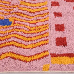 Berber Wool Geometric Neutral Living Room Rug Design