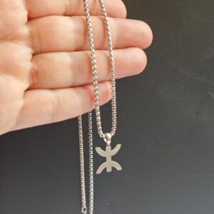 Amazigh Berber Kabyle Tifinagh Yaz Stainless Steel Men's Pendant Necklace