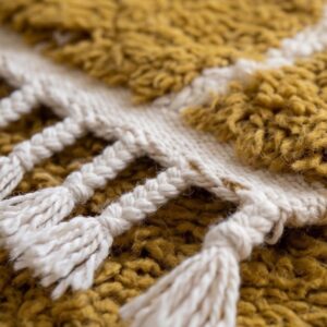 Berber Wool Design Neutral Living room Geometric Rug